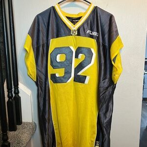 FUBU Yellow and Black Jersey